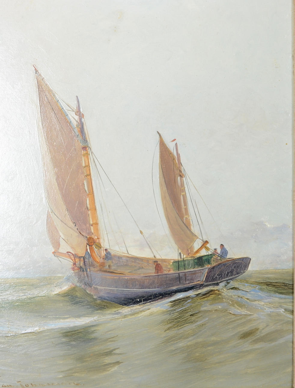 OIDENTIFIERAD KONSTNÄR. Olja på pannå.