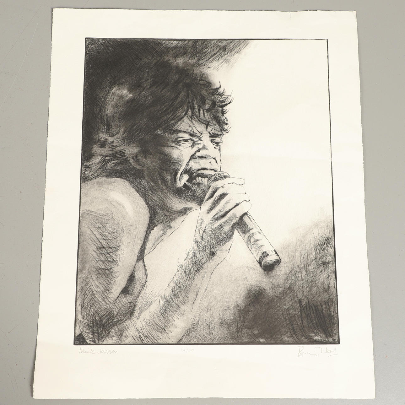 RONNIE WOOD (B.1947). MICK JAGGER (from `THE ROLLING STONES SUITE`).