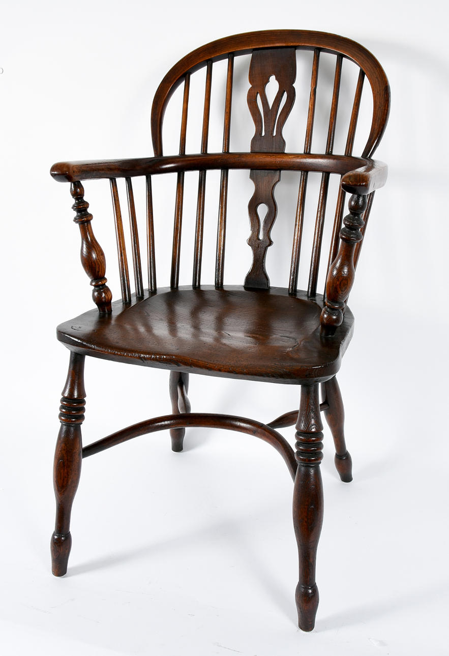 KAPTEN STOL, trä möjligen. Ask, omkring 1900. vände.