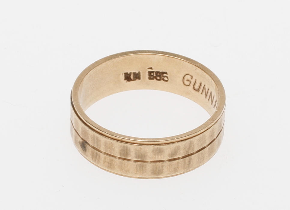 RING, 14k guld, vikt ca 4 gr.