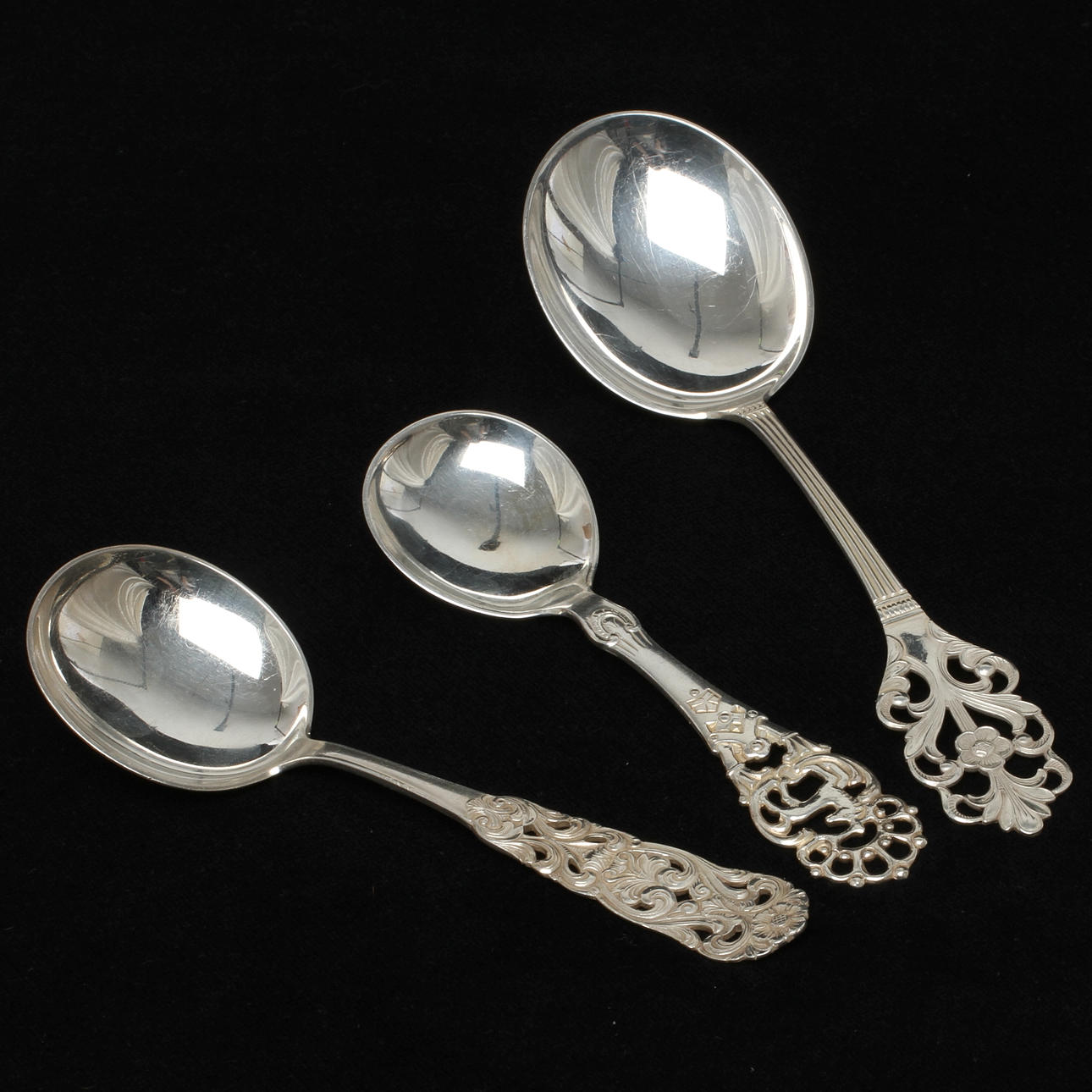 SKEDAR, 3 st, silver, Broderna Lohne samt Thorvald Marthinsen, Norge.