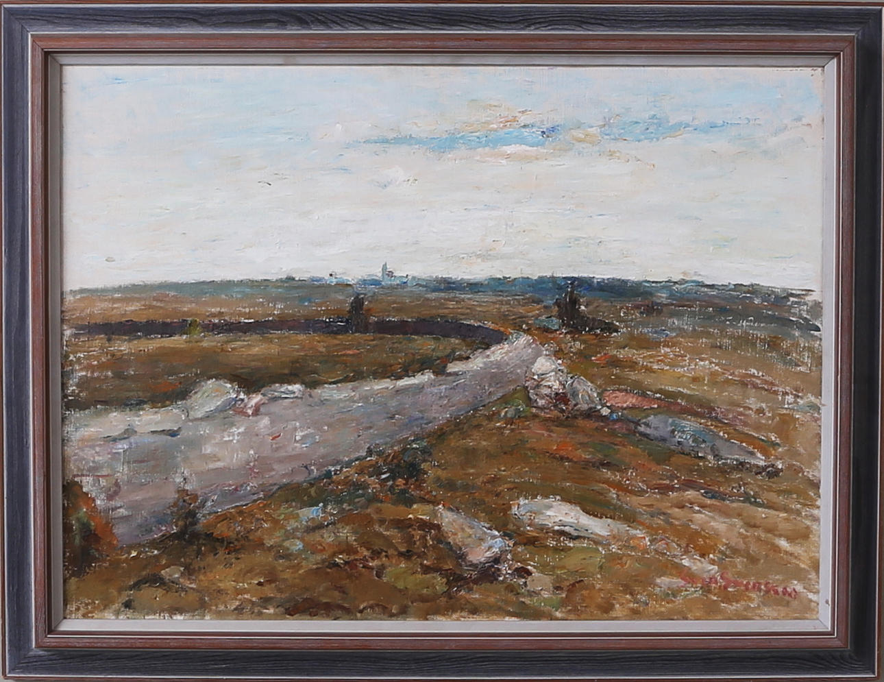 SVEN SVENSSON. Alvaret, olja på duk, signerad.