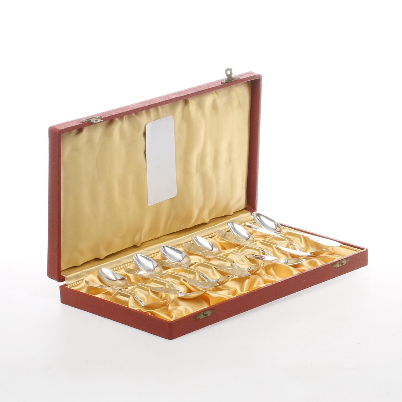 KAFFESKEDAR, 12 st, silver, Oskar Strömbergs Eftr, Haparanda, 1924.