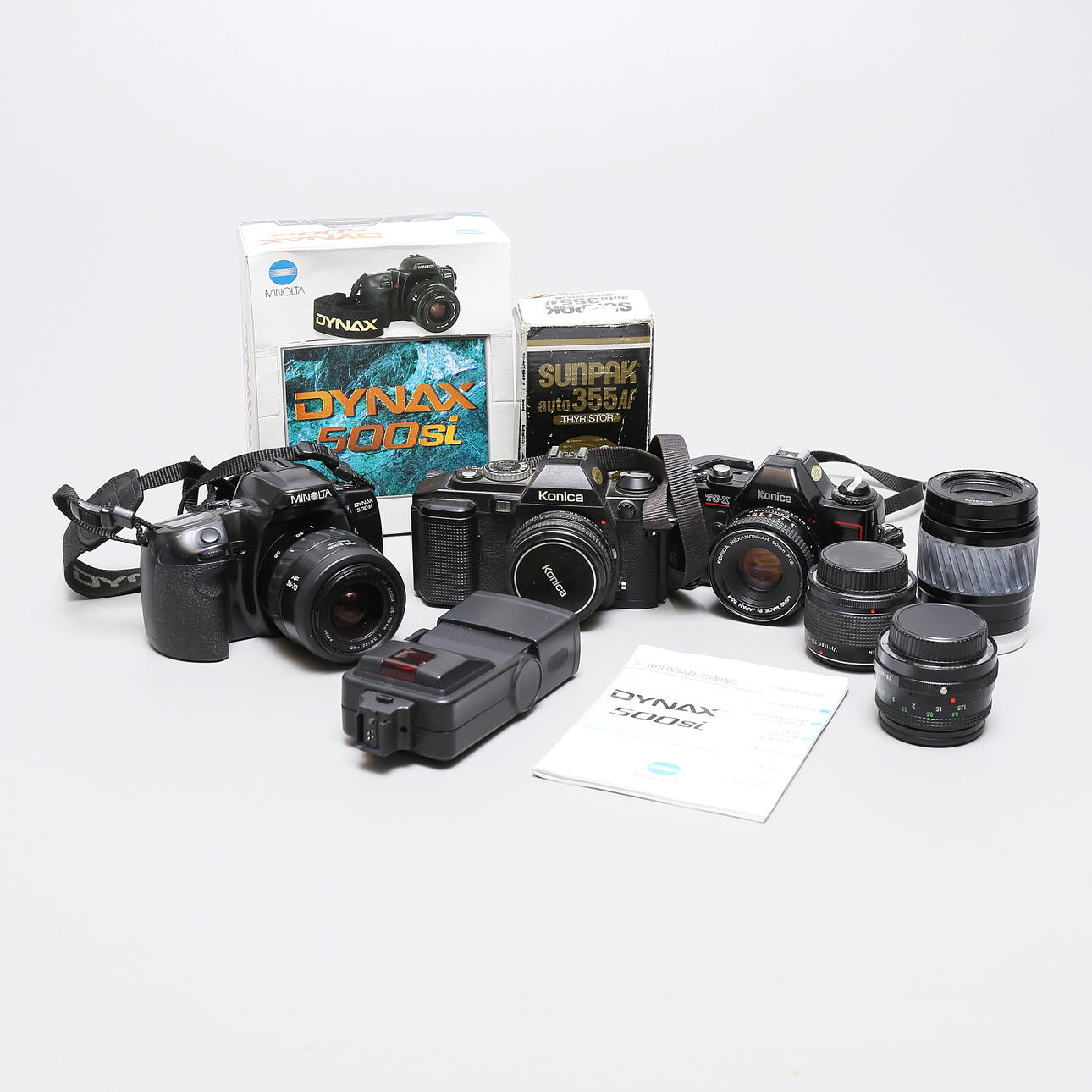 KAMERAS, 3 Stück, Konica und Minolta.