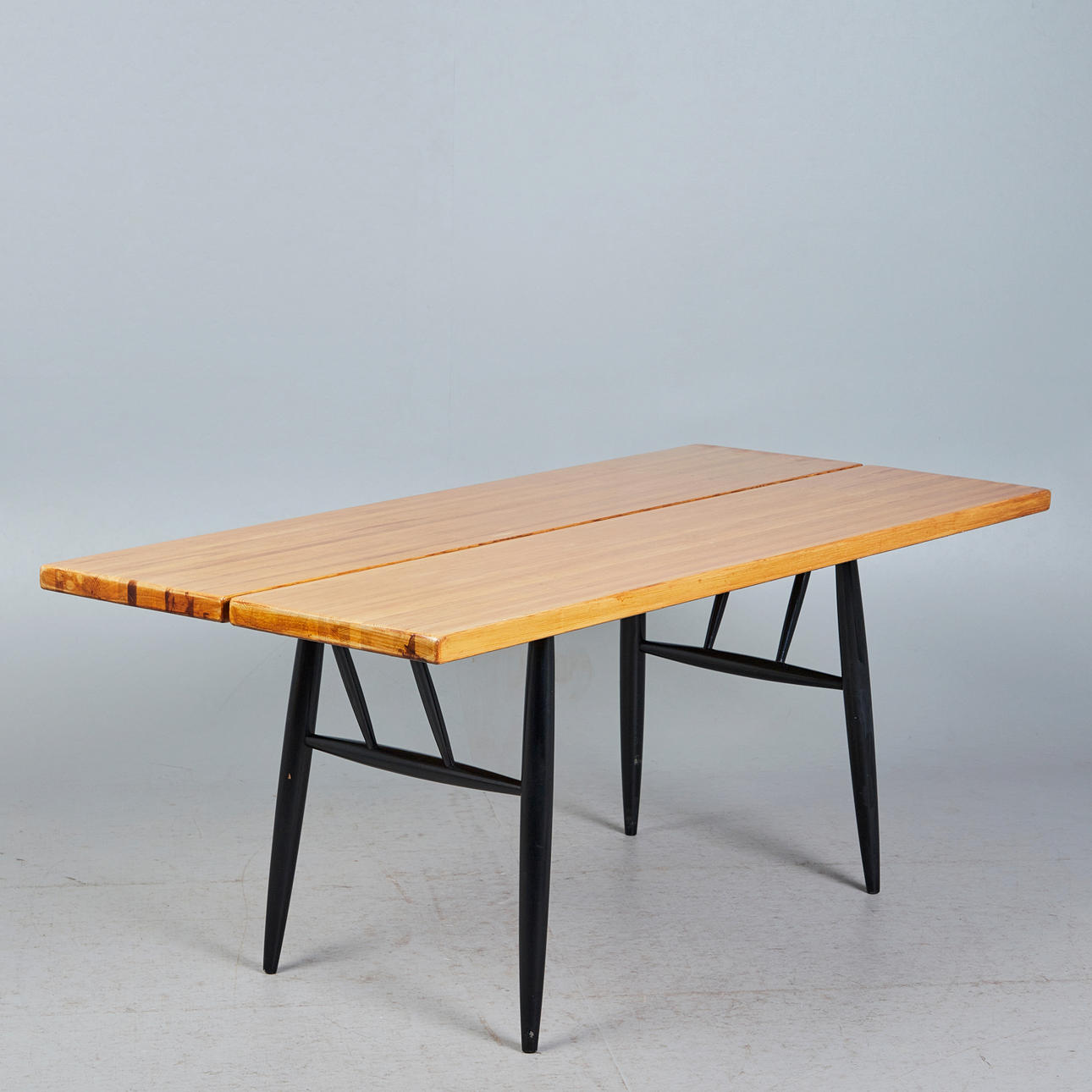 ILMARI TAPIOVAARA. Asko, dining table / table, model 'Pirkka', pine ...