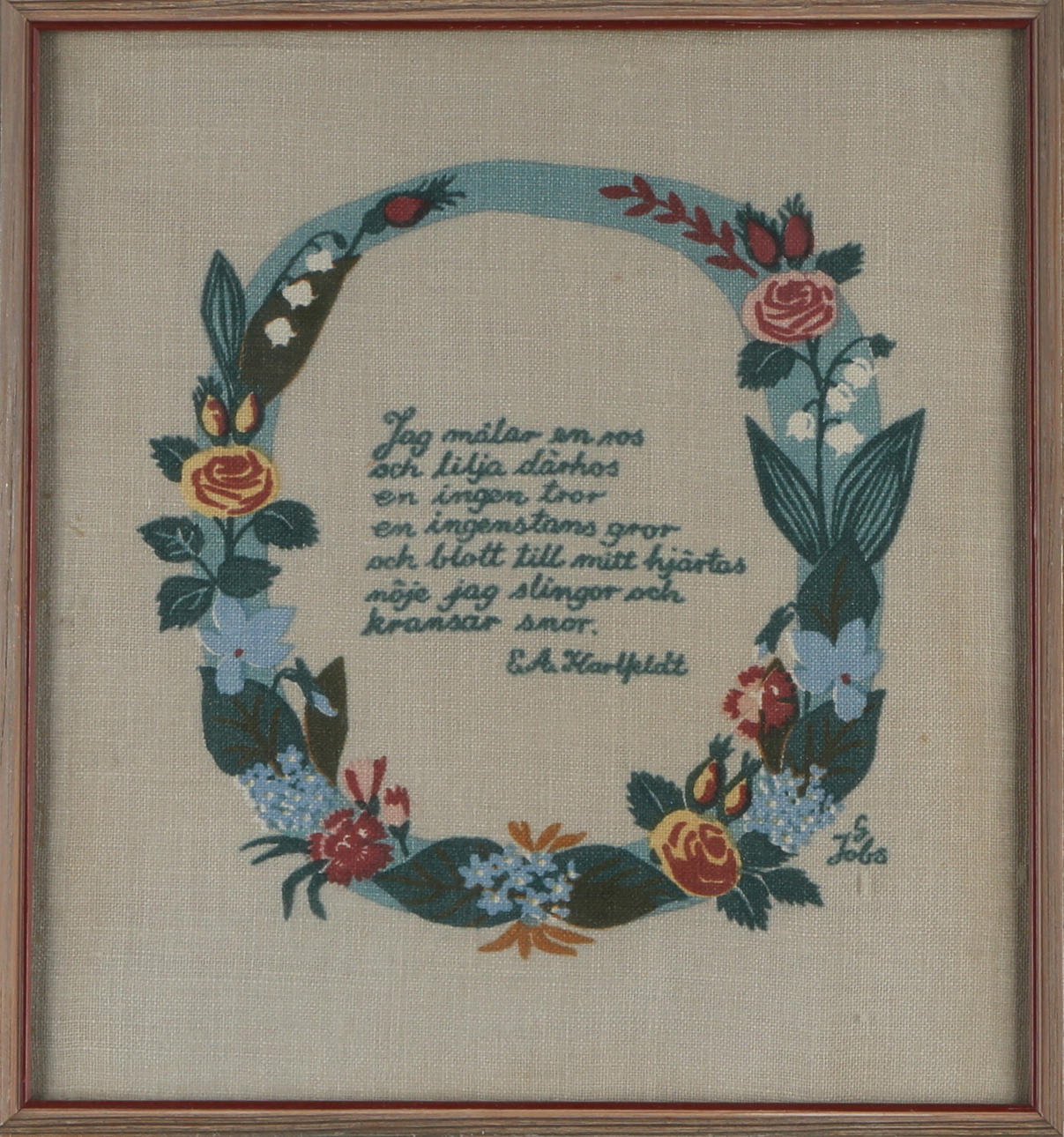 JOBS-TRYCK, 2 st, 1900-talets andra hälft.