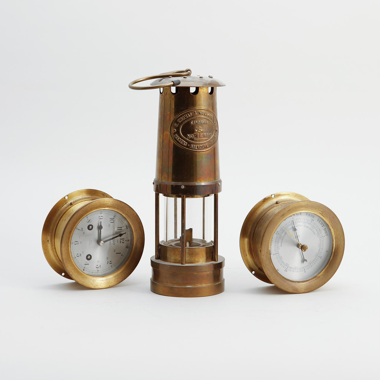 SHIP COURSE and BAROMETER, Schatz and MINING LANTERN, E Thomas & Williams Ltd.