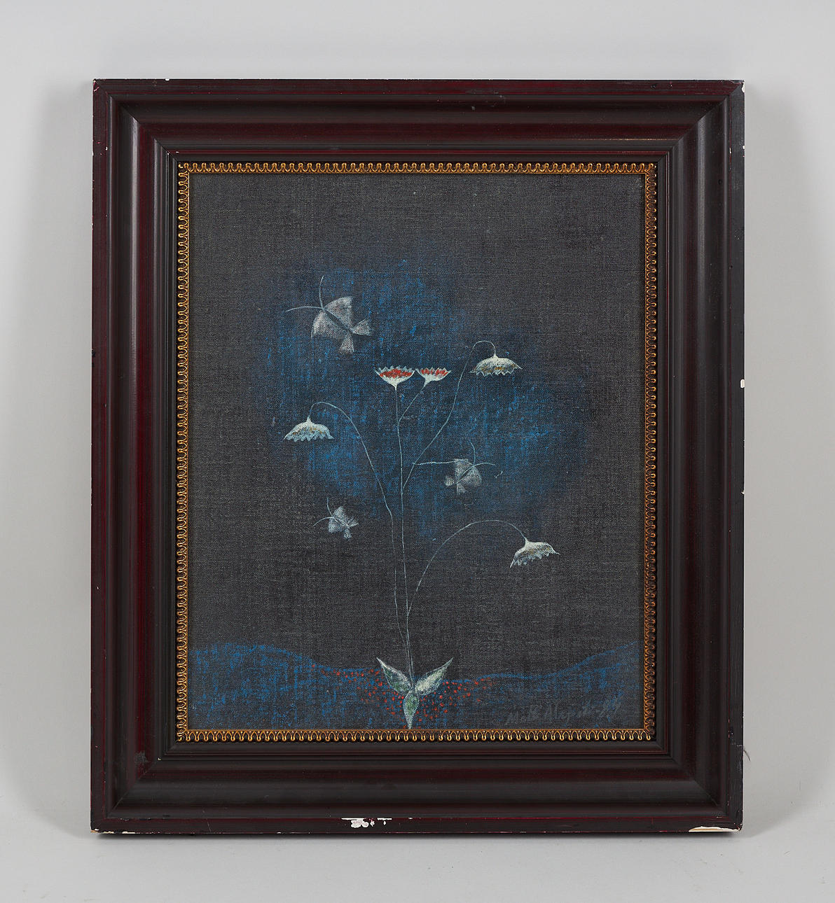 MATTI ALAPOTI (1934). "Butterfly in the cloud", signed and dated -84, oil on Board.