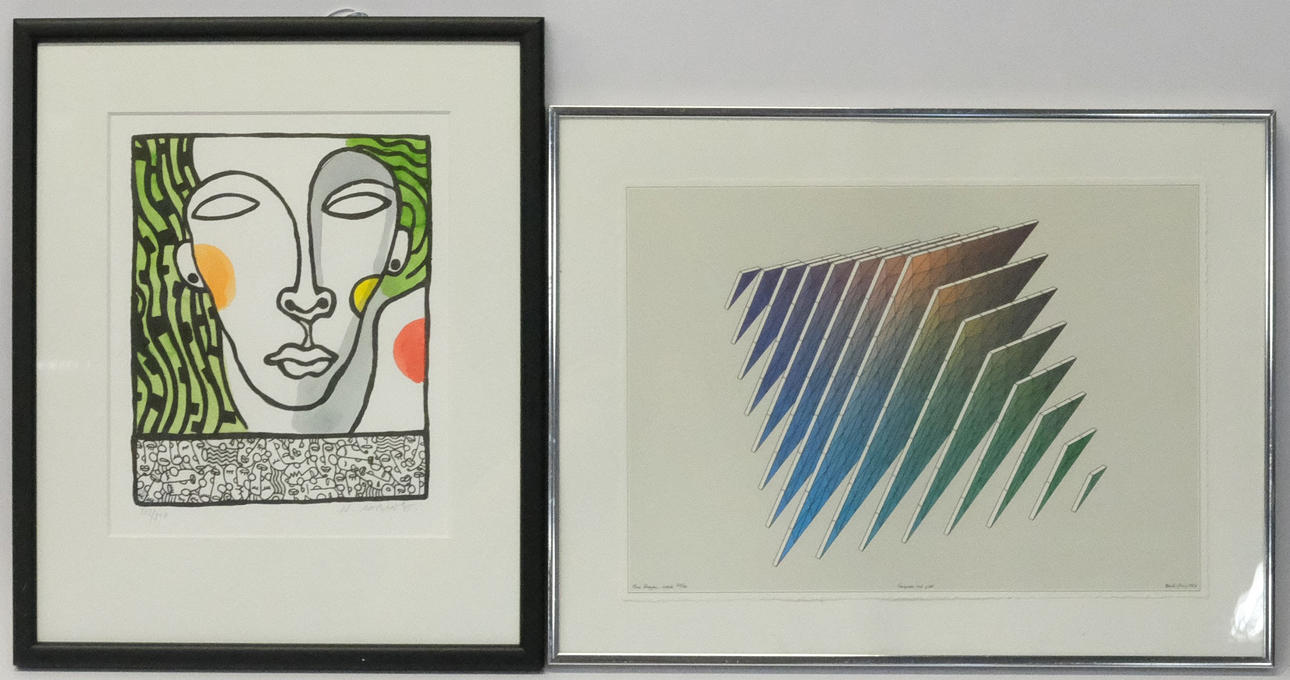 HOLGER BÄCKSTRÖM & BO LJUNGBERG. COMPUTER INK PLOT SAMT FÄRGLITO, NORBERT ROBLES.