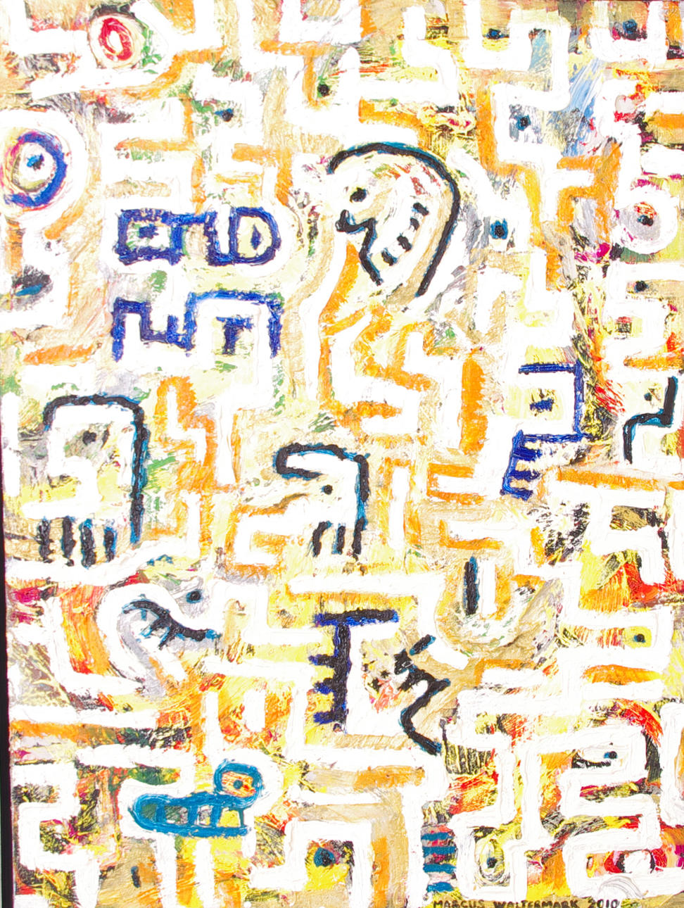 MARCUS WALTERMARK. "Path of destiny", akryl/olja på duk, signerad 2010.