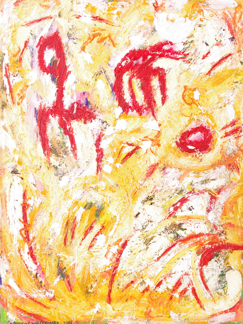 MARCUS WALTERMARK. "Symbol of the past", akryl/olja på duk, signerad 2009.