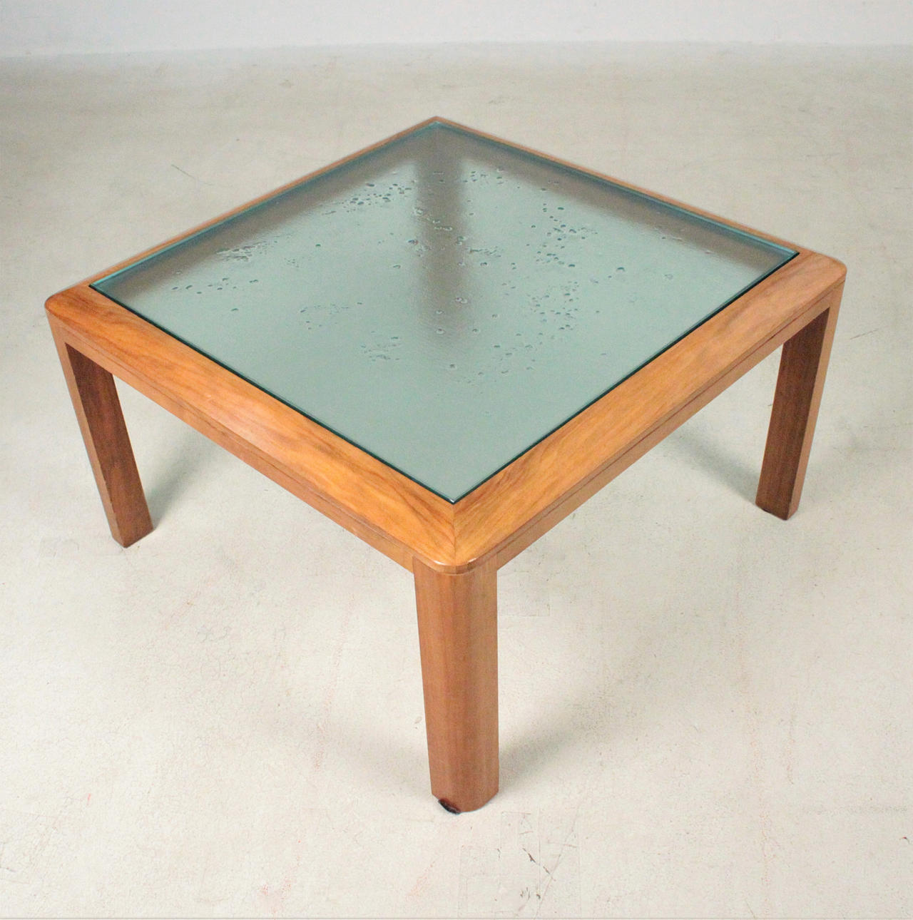 Mesa de centro de roble, años 70.