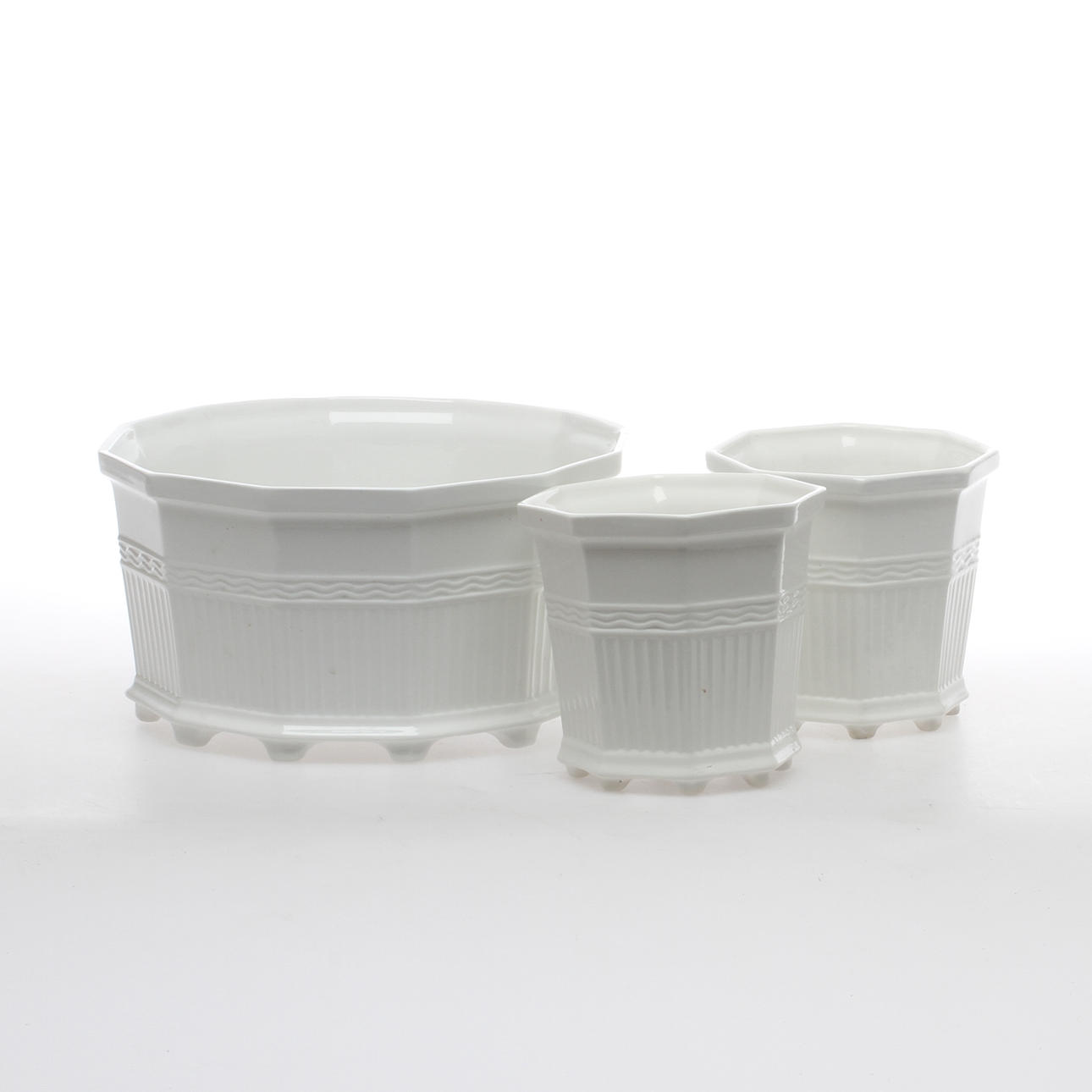 YTTERFODER, 3 st, porslin, Prins Eugen Waldemarsudde, Gustavsberg.