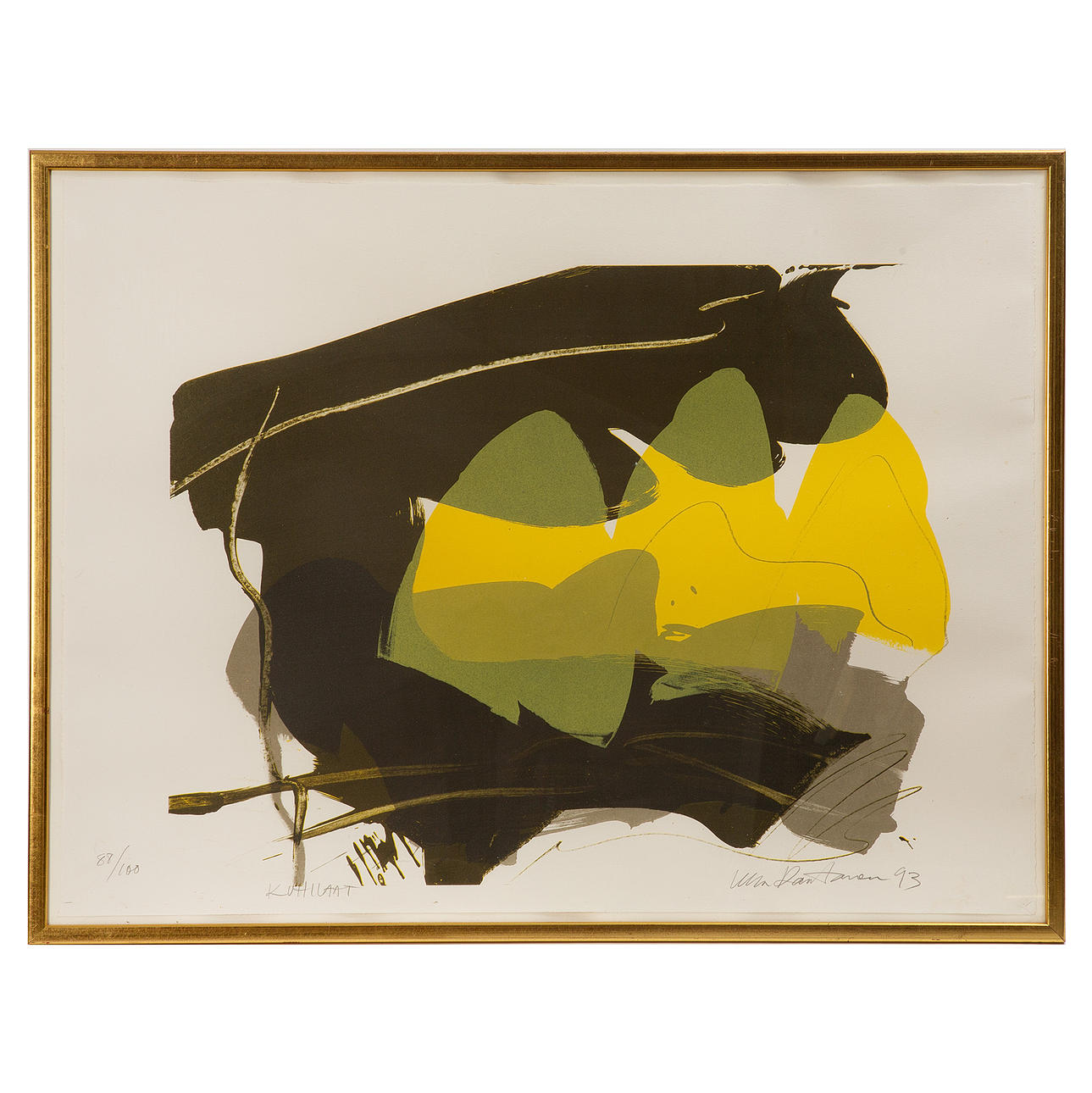 ULLA RANTANEN. Color lithograph, signed, numbered 88/100 and dated 93.