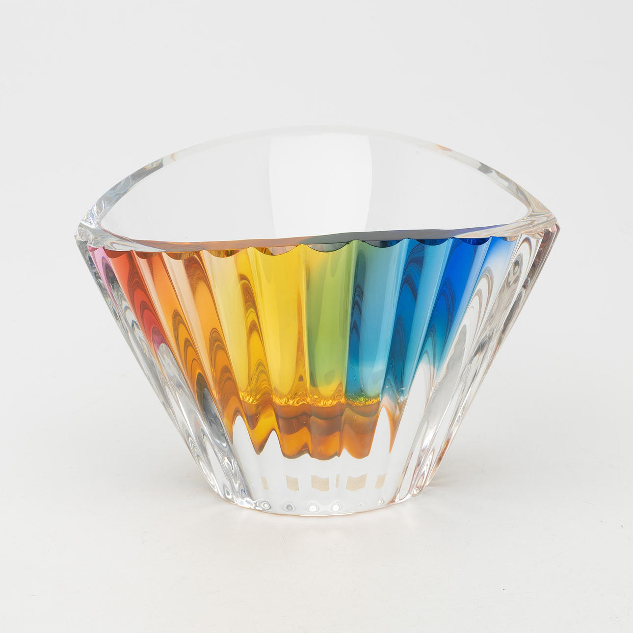 GÖRAN WÄRFF. Vase, glass, unsigned, labeled Kosta Boda.