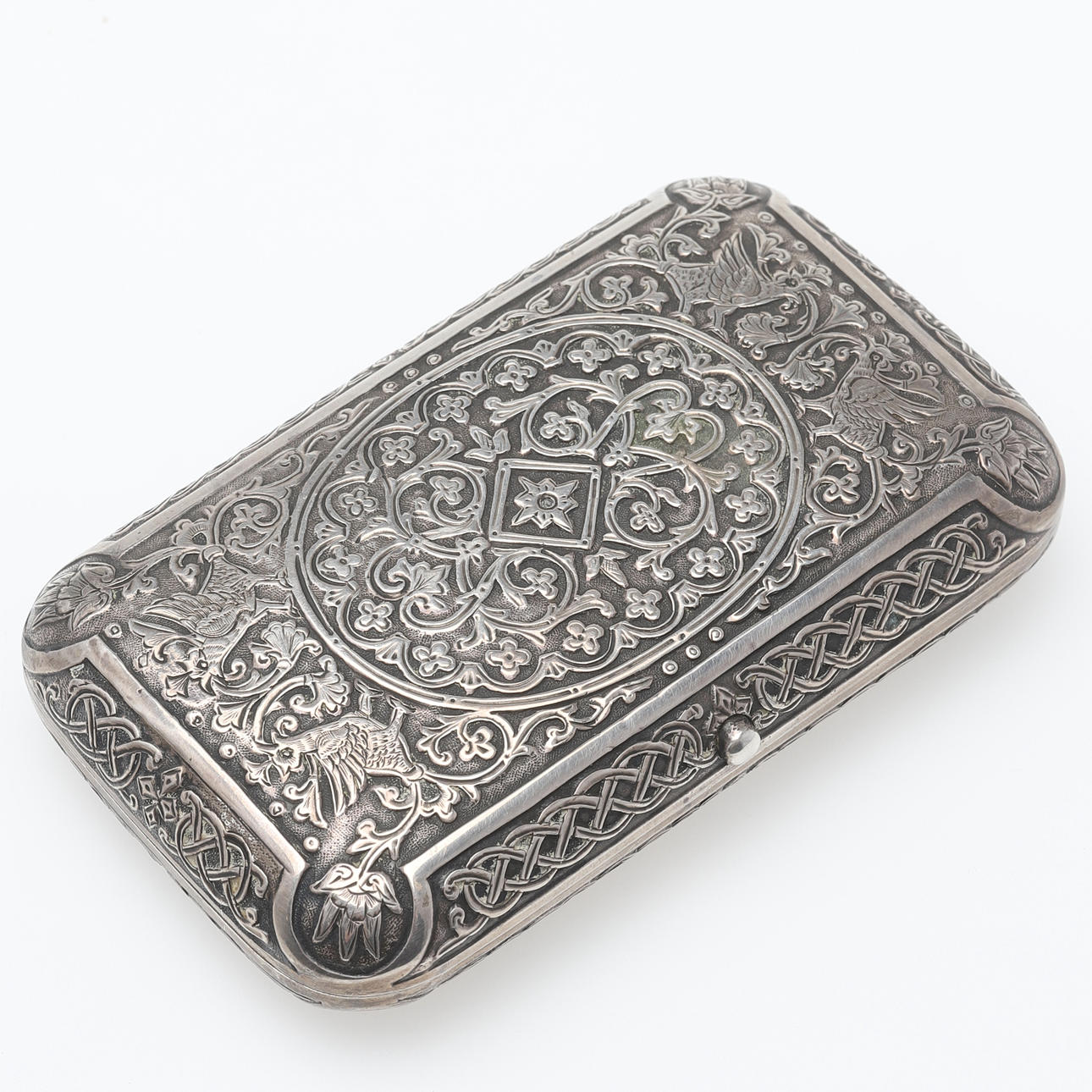 ZIGARETTENETUI, Silber, Russland, 1882.