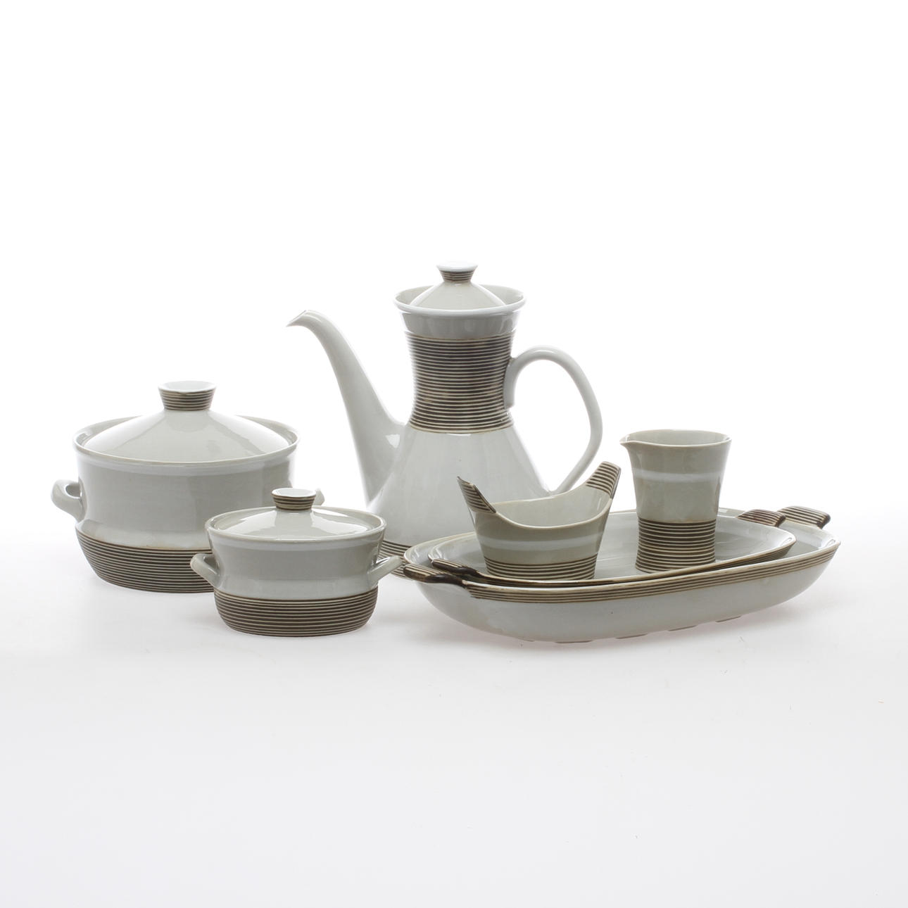 SERVISDELAR, 7 delar, "Entré" Rörstrand.