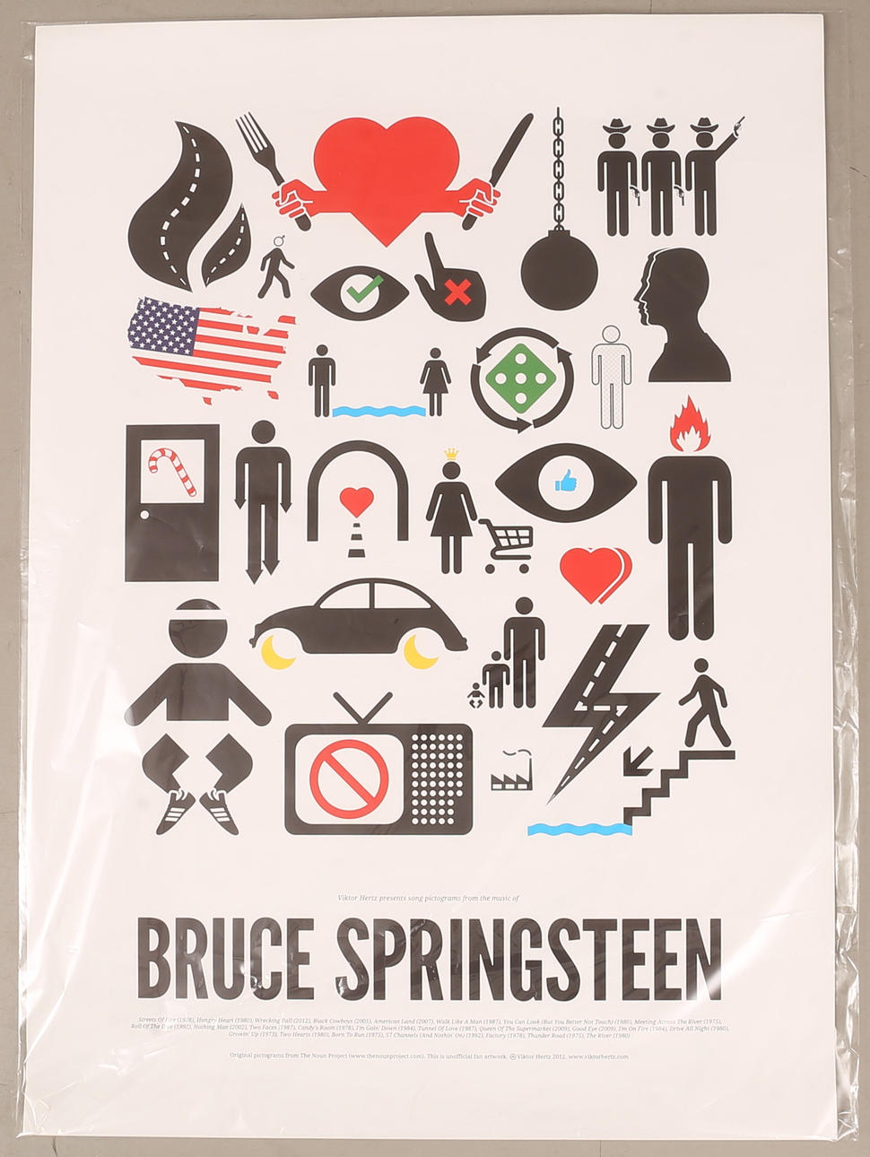POSTER, "Bruce Springsteen", Viktor Herz.