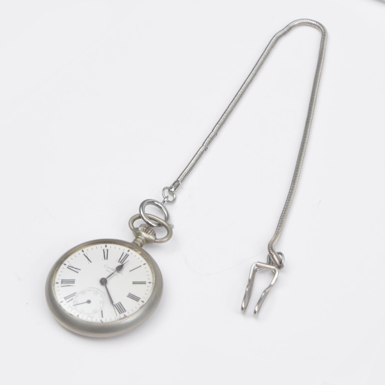 POCKET WATCH, Cortébert, Precision, 20th century.