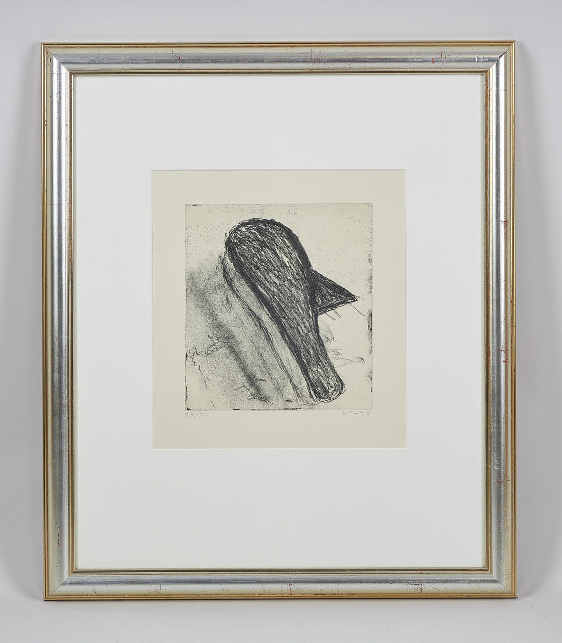 KAIN TAPPER (1930-2004). Profile, signed and dated -98, etching, 24/30 ...