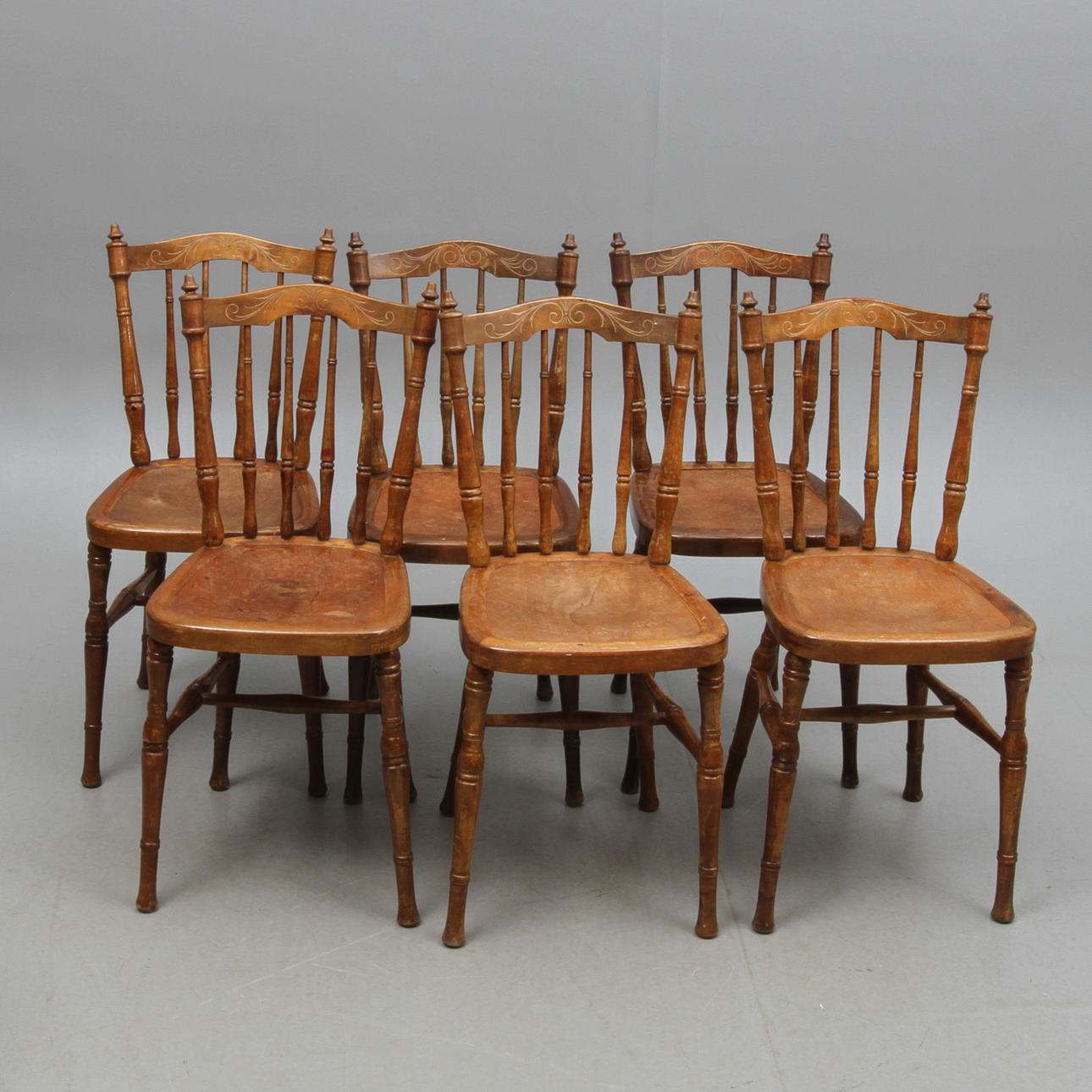 PINNSTOLAR, 6 st, 1900-talets första hälft.