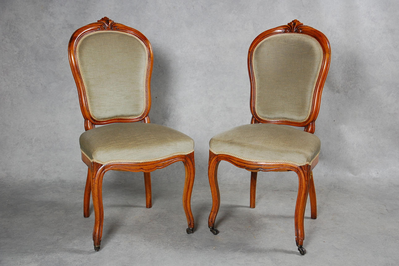 STOLAR, 1 par, nyrokoko, 1800-talets senare del.