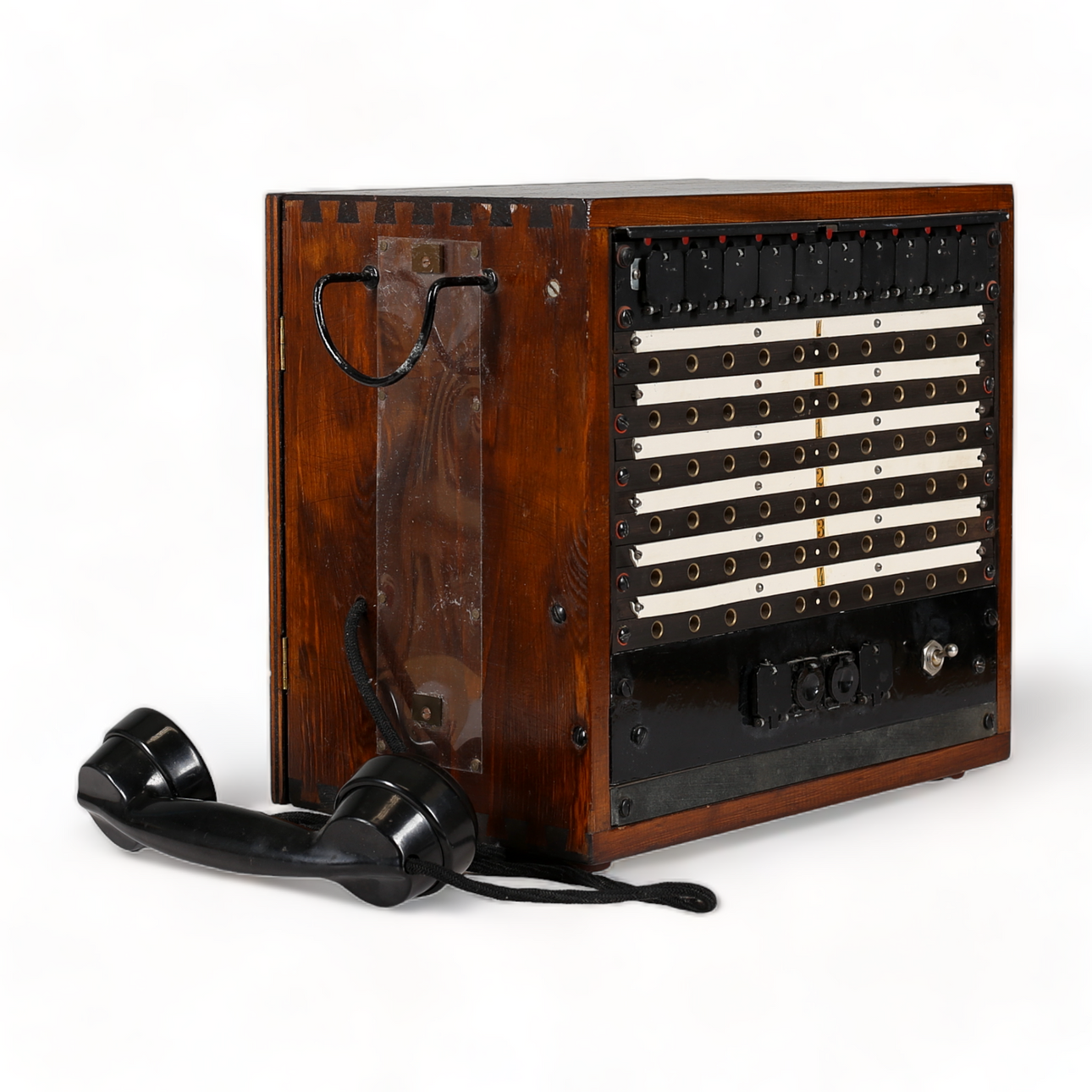 INTERRUPTOR DE TELÉFONO, madera, 1900.