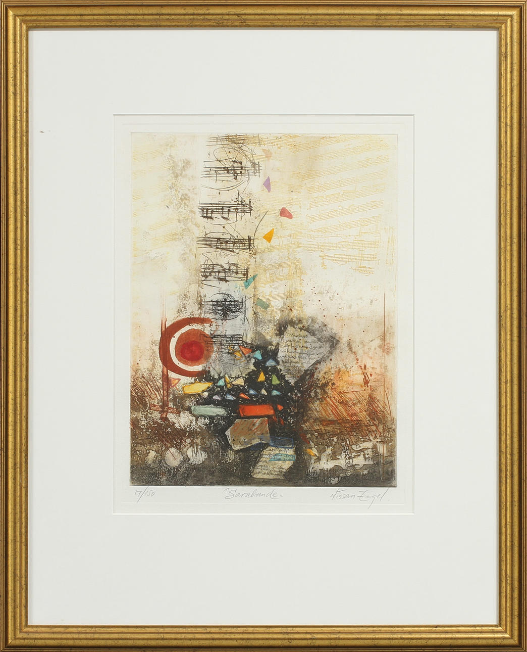 NISSAN ENGEL. "Sarabande", färgetsning, signerad och numrerad 17/150.