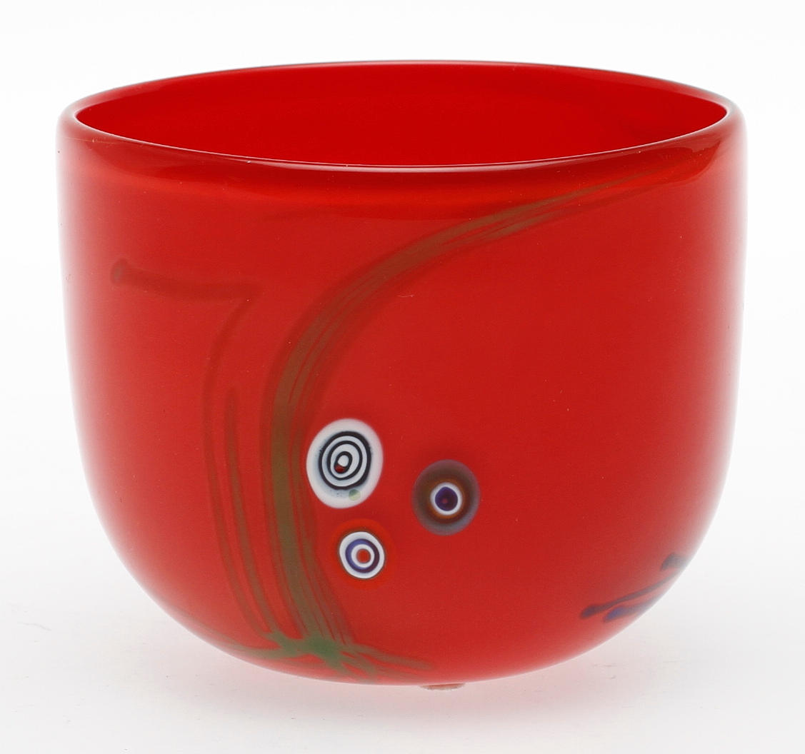 SKÅL, glas, Berit Johansson, Sjöhyttan 2003, signerad.