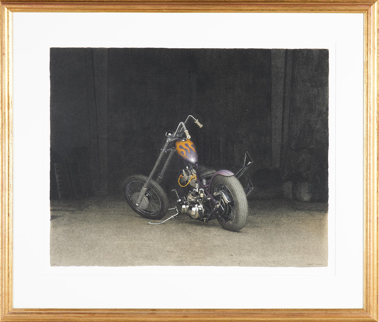 JAN-ERIK FRANZÉN. Motorcycle, lithograph, signed JEF, dated 1997, proof.