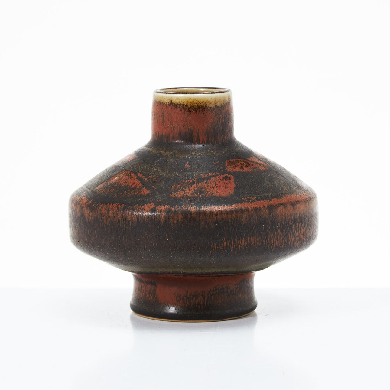 Unique Stoneware Vase By CARL-HARRY STÅLHANE, Rörstrand, Signed And Dated 63