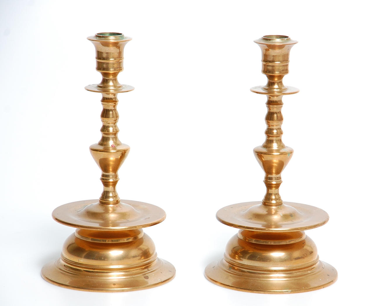 LJUSSTAKAR, 1 par, barockstil, Skultuna No 58.