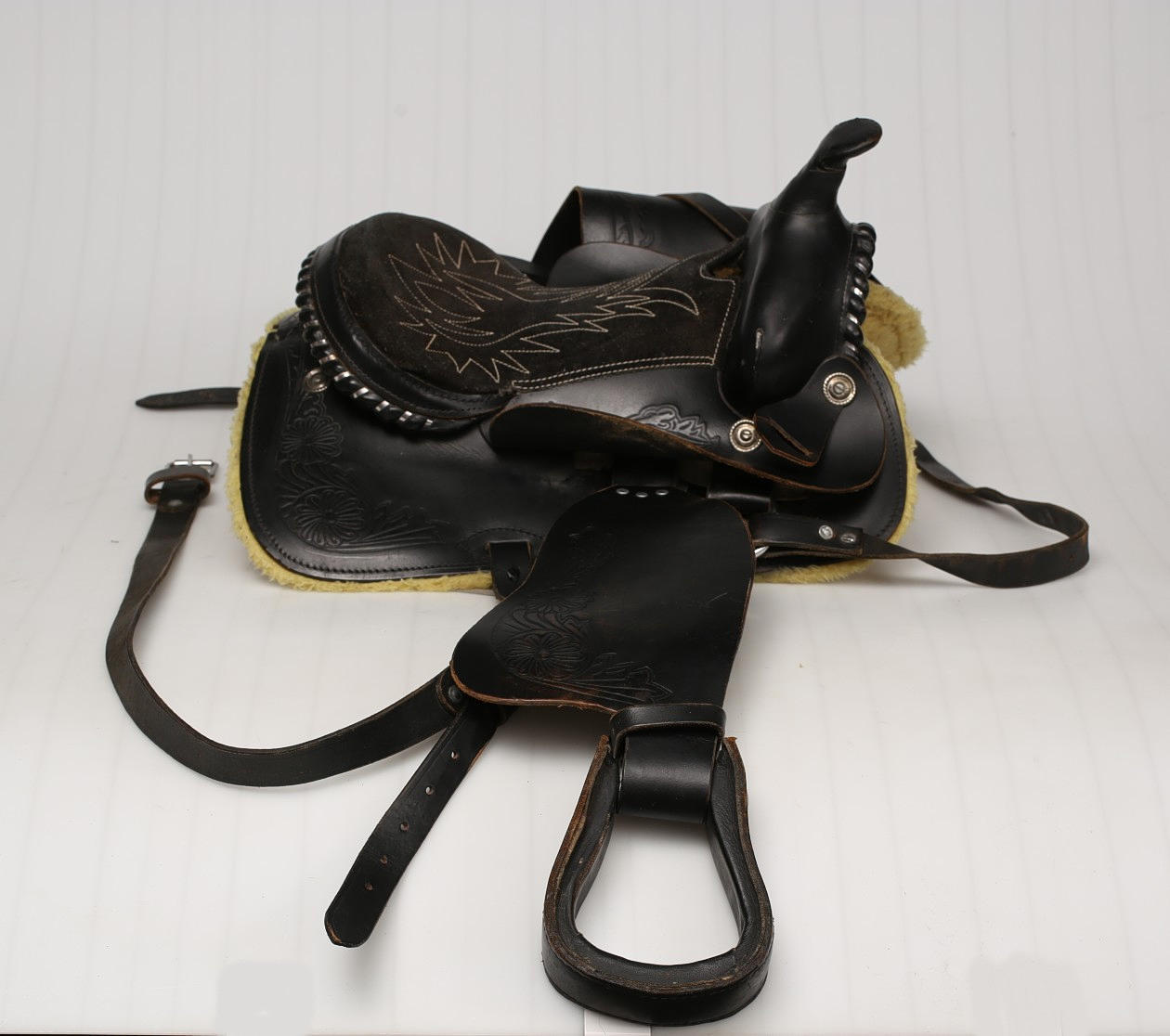 WESTERNSADEL, ponny, läder.