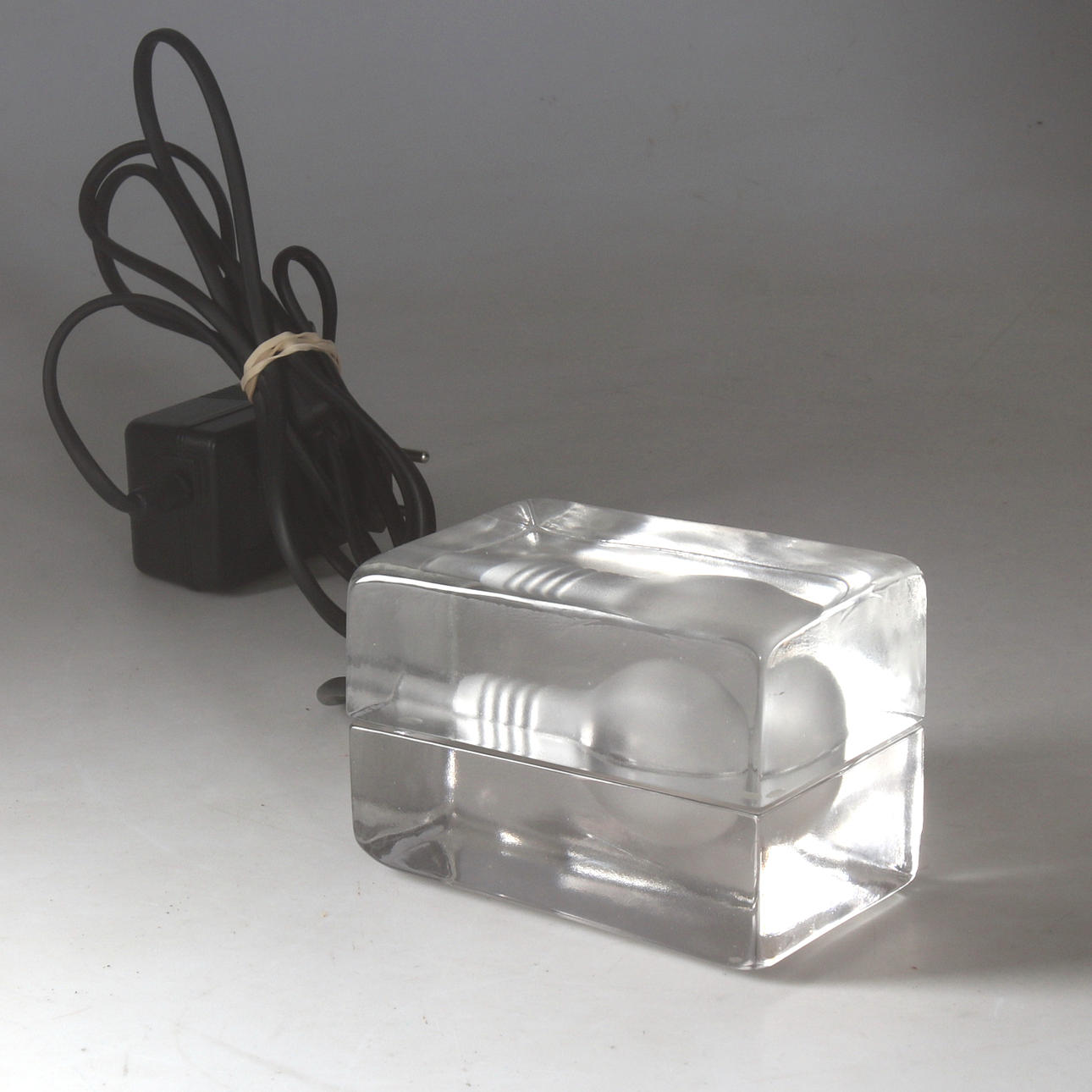 TABLE LAMP, glass, 