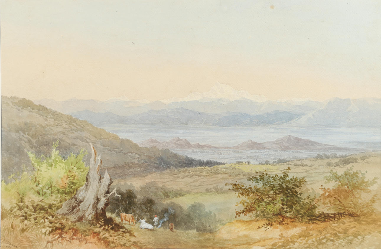 GEORGE STRAHAN (1839-1913). NANGA PARBAT - FROM RIYA (?)