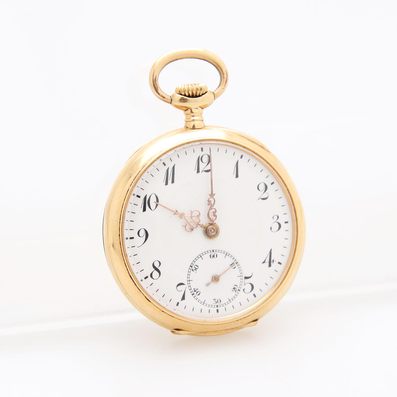 POCKET WATCH, gold 18K, grandmother's watch, total weight 28.02 grams ...