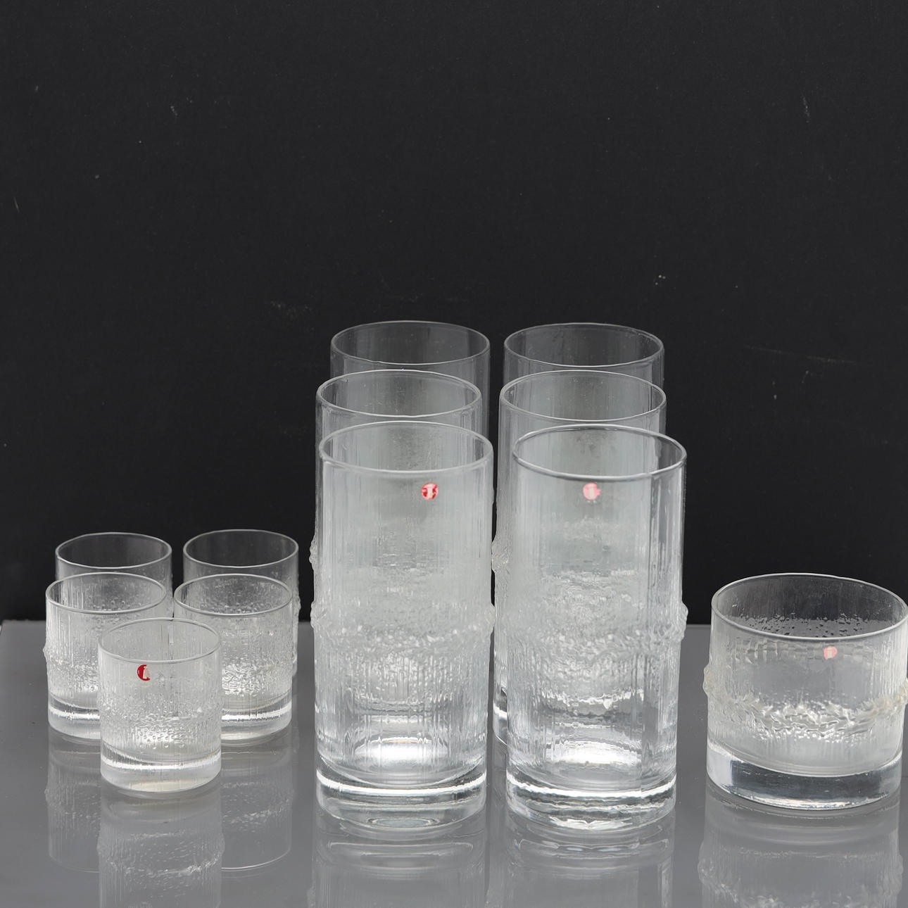 TAPIO WIRKKALA. GLASS, 12 parts, 