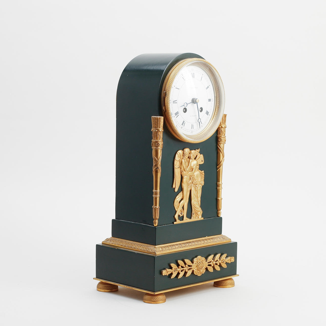 TABLE CLOCK, empire style, 20th century.