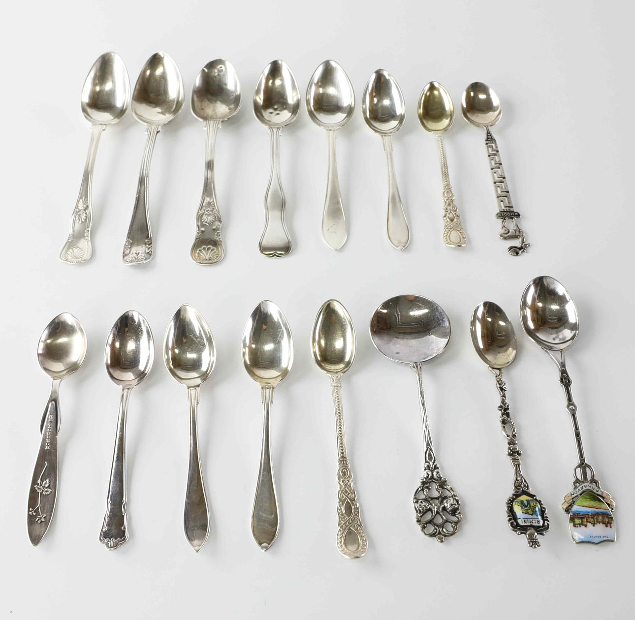 KAFFESKEDAR, olika modeller, silver.