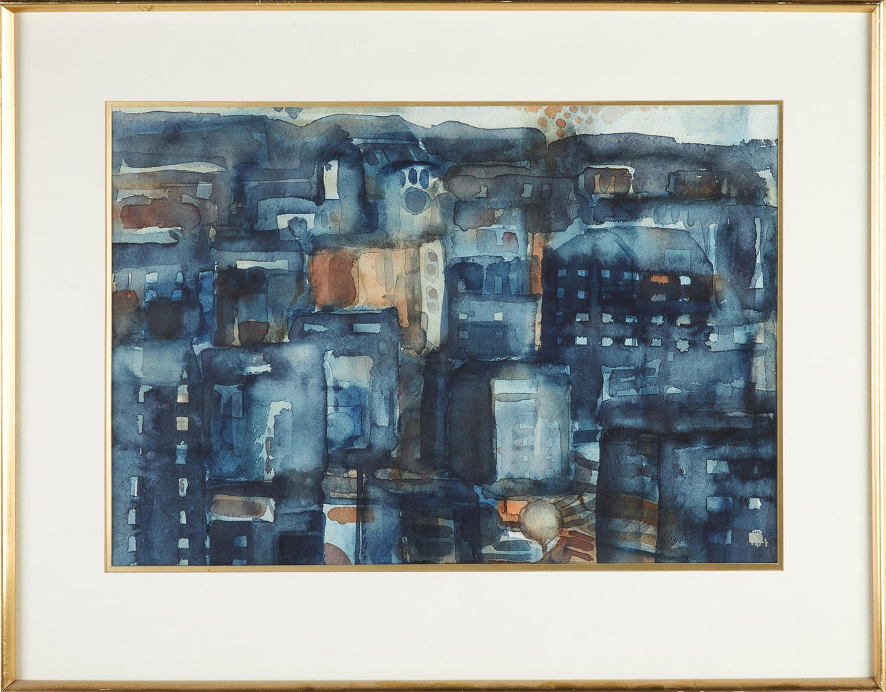 ROLF SÖDERLUND. Staden, signerad och daterad -67.