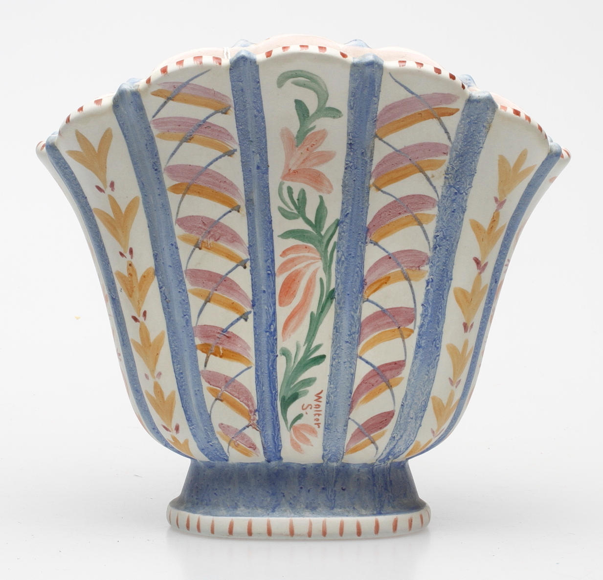 VAS, keramik, "Carrara", Wilhelm Kåge, Gustavsberg.