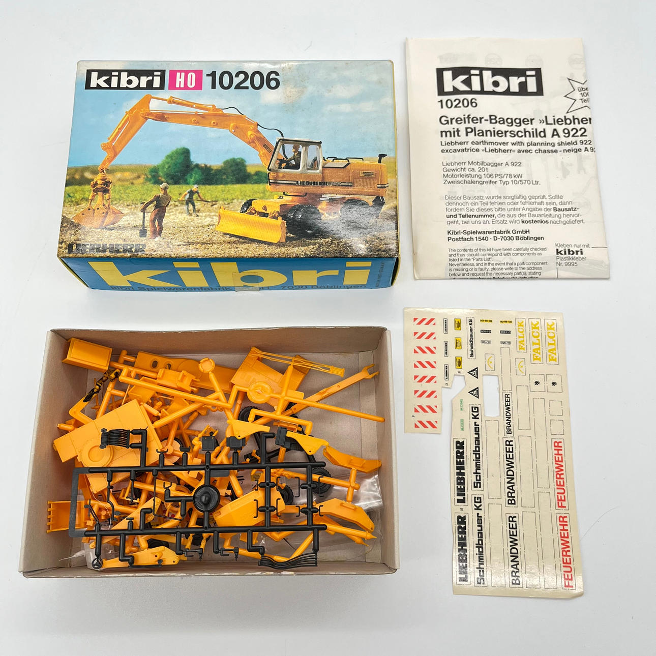 3 X VINTAGE KIBRO HO MODEL KITS - 10326 - 10388 - 10206 - KRAN