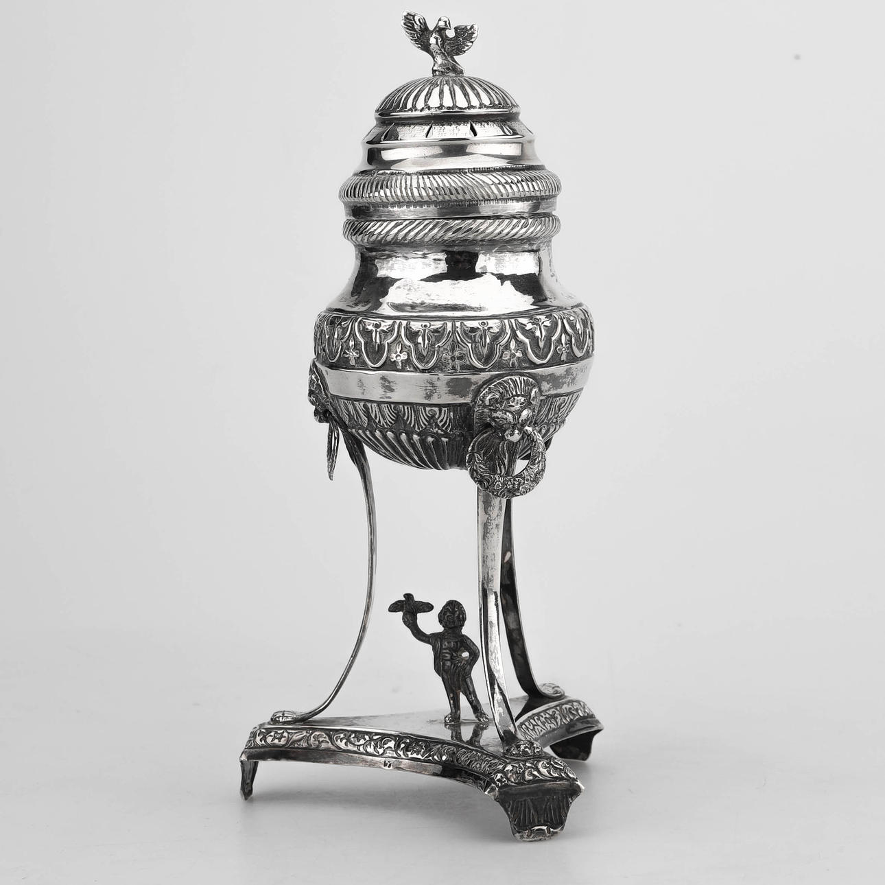 DUFTBOX, Empire, Silber, 19. Jahrhundert.