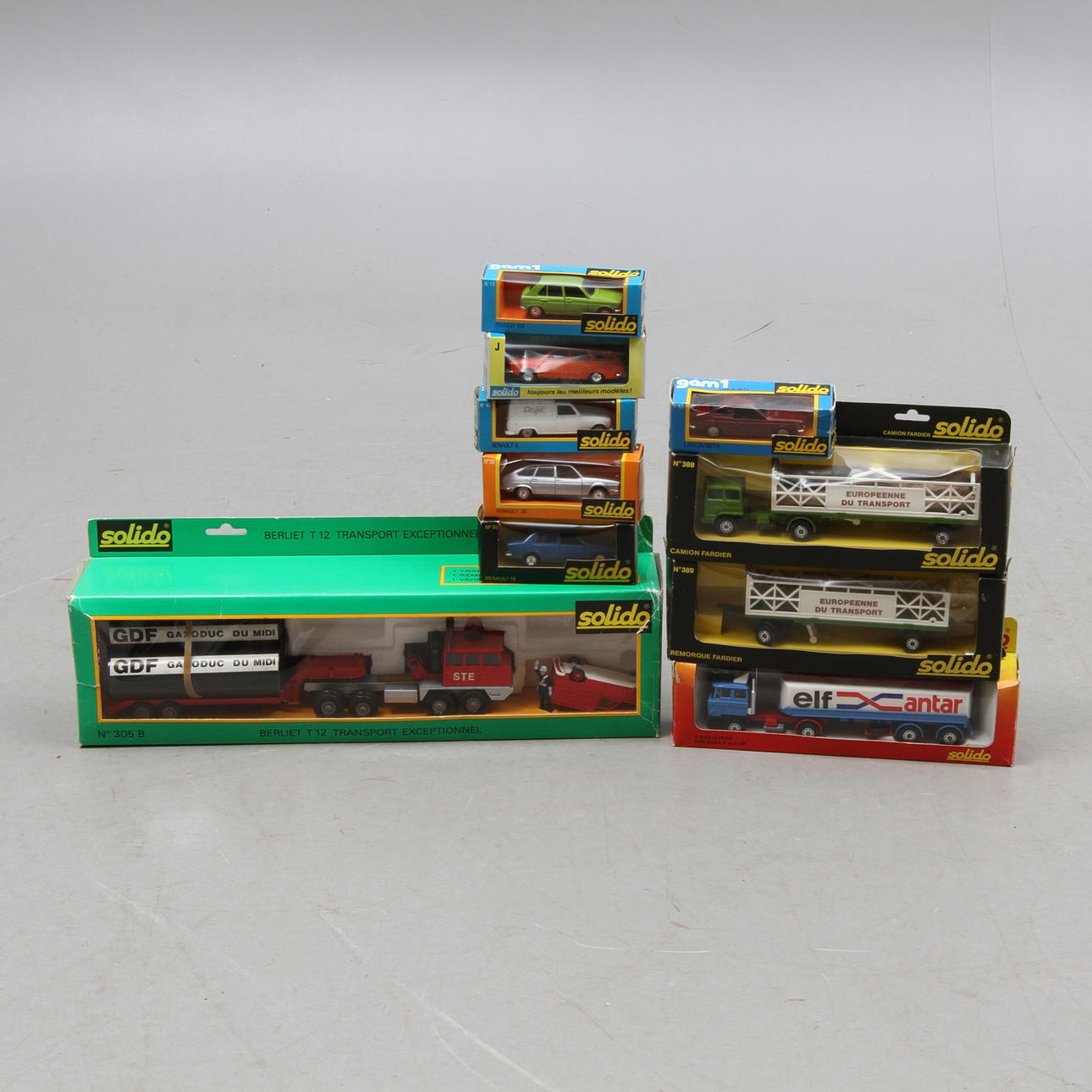 MODELLBILAR, 10 delar, Solido.