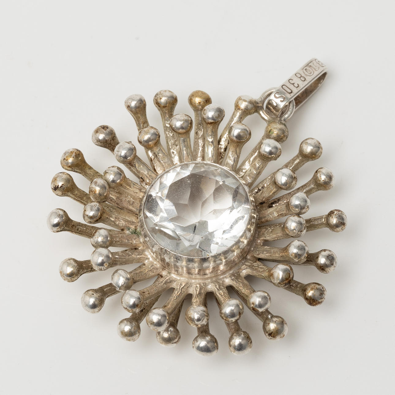 PENDANT, silver with rock crystal, Victor Janson.