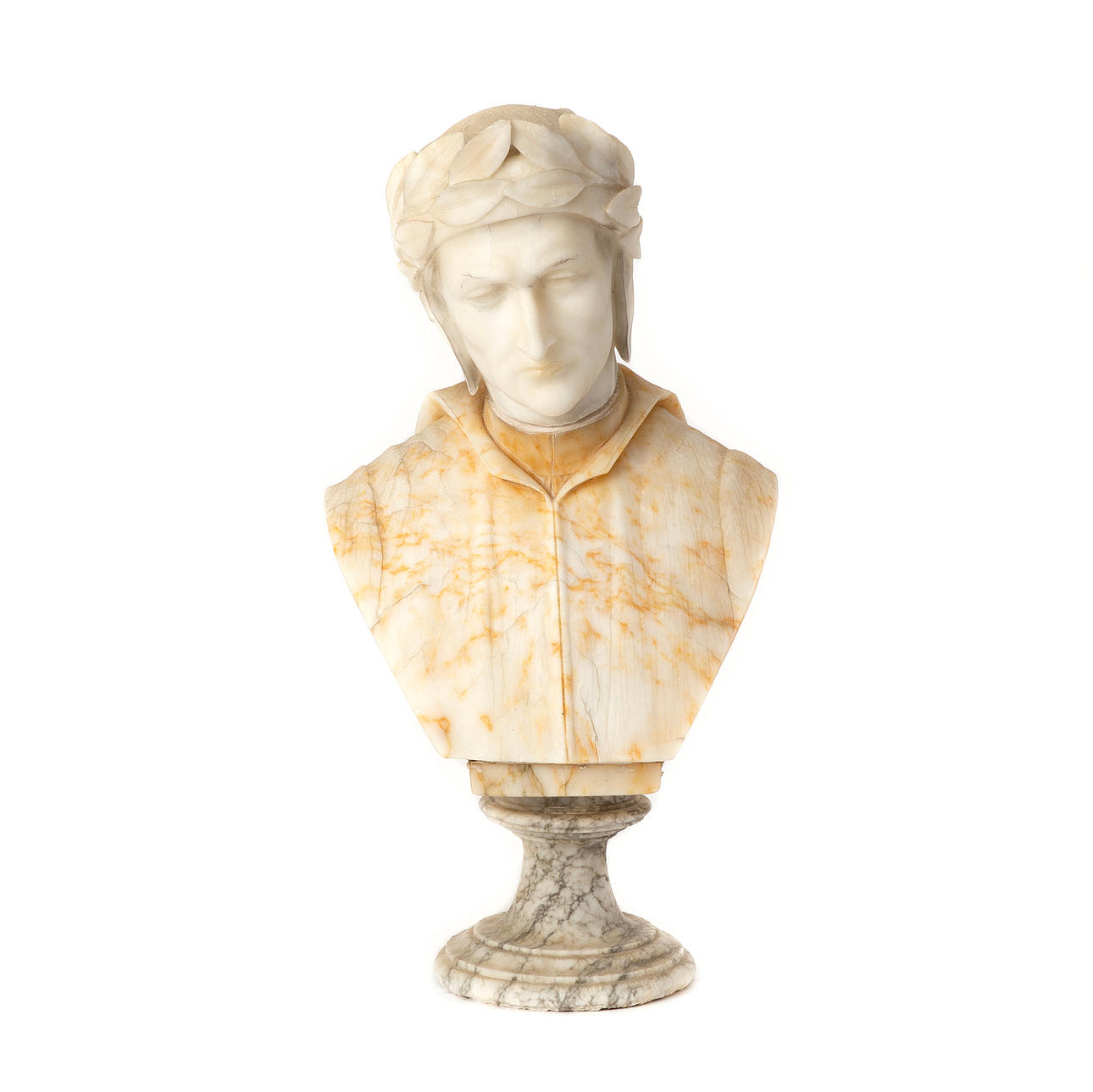 BUST, marmori, Dante Alighieri.