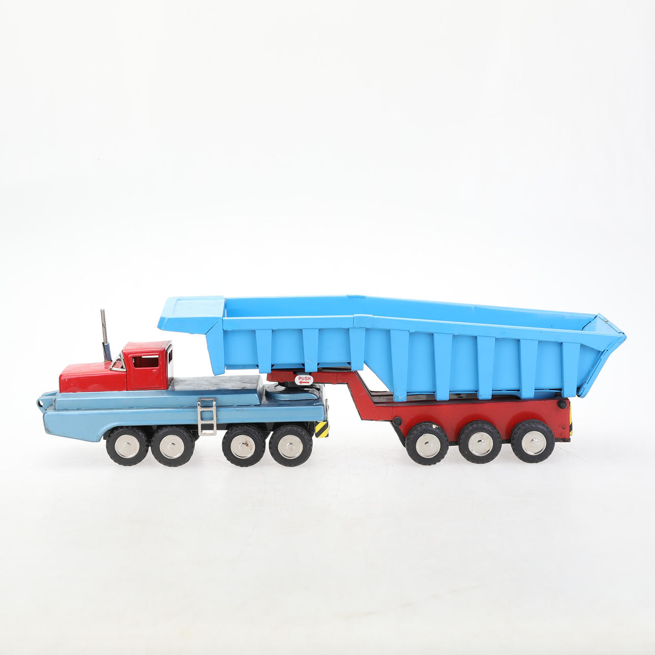 TIN CAR, truck with trailer, friction drive, SSS Made in