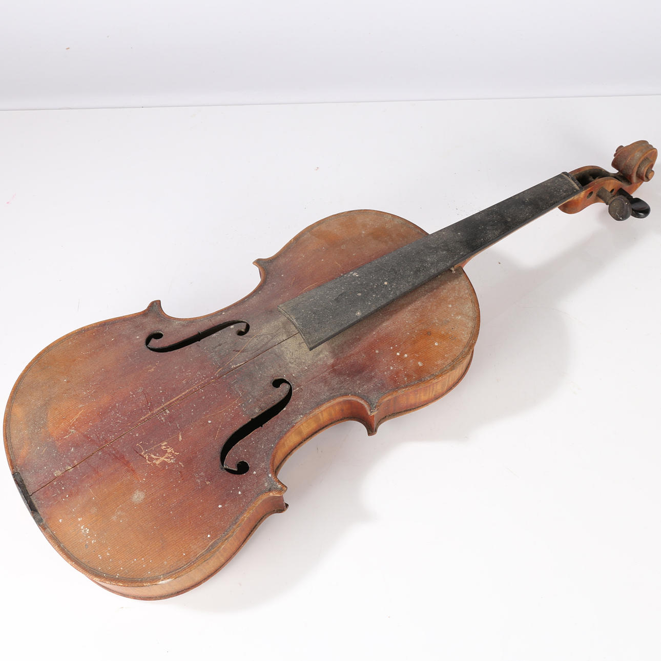 BRETON VIOLIN WITH TWO PIECE BACK.