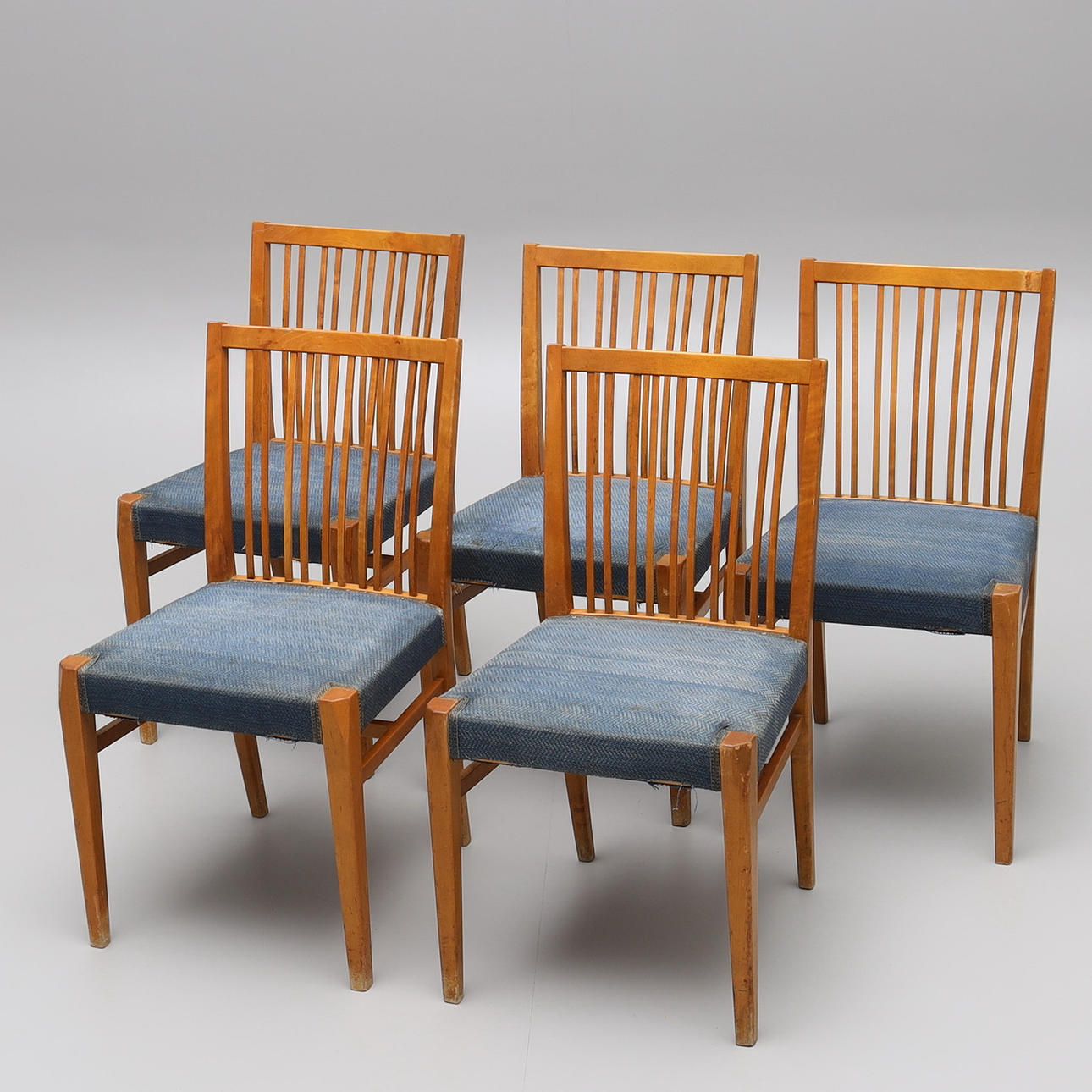 STÜHLE, 5 Stück, Nordiska Kompaniet, 1944.