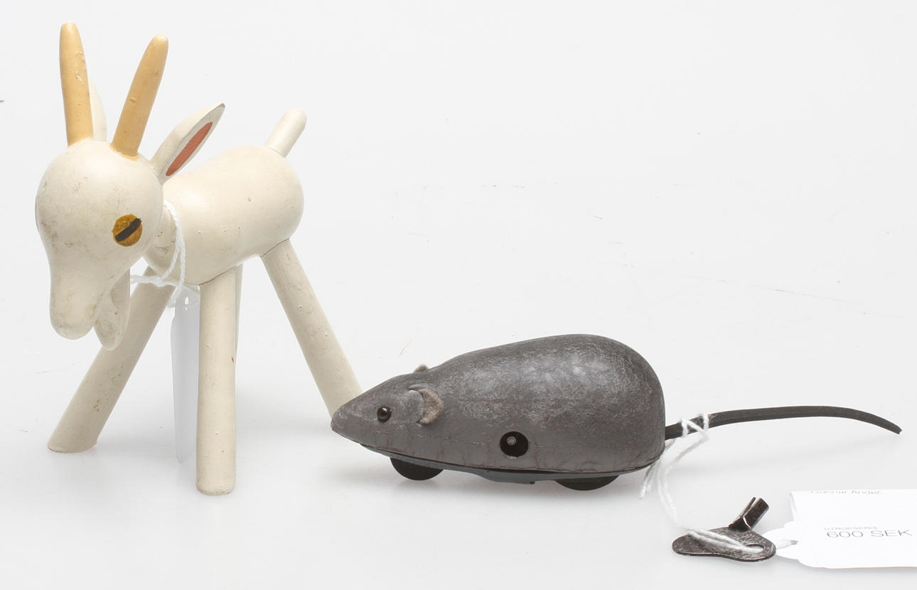 LEKSAKER, 2 delar, "Mikifi", Schuco och TRÄGET, Gunnar Ander.